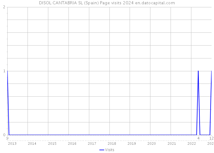 DISOL CANTABRIA SL (Spain) Page visits 2024 