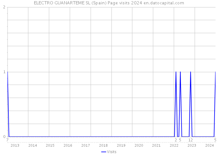 ELECTRO GUANARTEME SL (Spain) Page visits 2024 