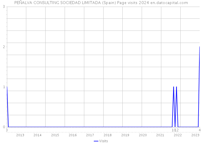 PEÑALVA CONSULTING SOCIEDAD LIMITADA (Spain) Page visits 2024 
