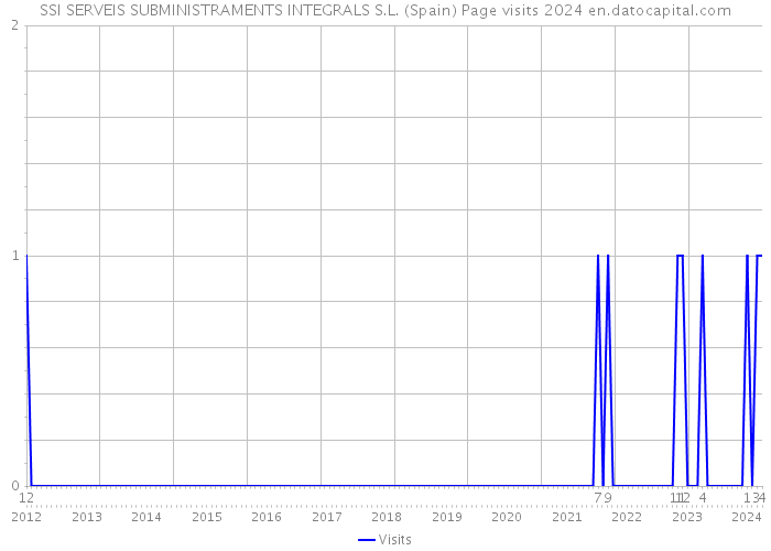 SSI SERVEIS SUBMINISTRAMENTS INTEGRALS S.L. (Spain) Page visits 2024 