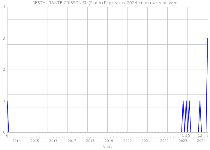 RESTAURANTE CRISSON SL (Spain) Page visits 2024 