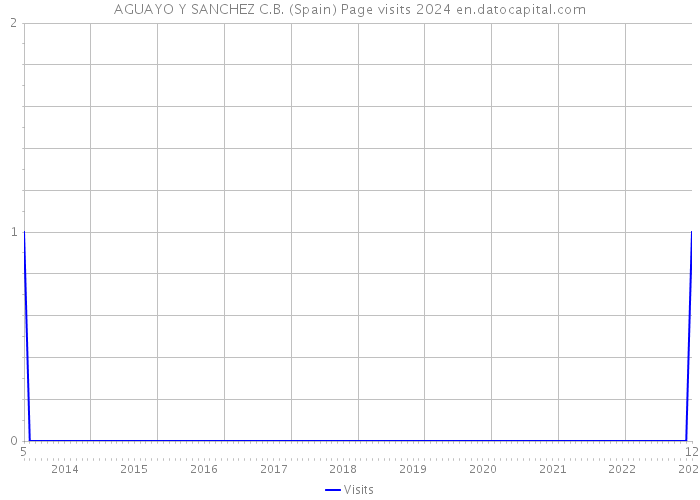 AGUAYO Y SANCHEZ C.B. (Spain) Page visits 2024 