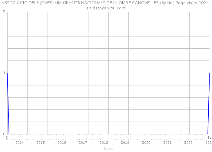 ASSOCIACIO DELS JOVES IMMIGRANTS NACIONALS DE NIIOMRE CANOVELLES (Spain) Page visits 2024 
