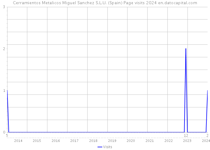 Cerramientos Metalicos Miguel Sanchez S.L.U. (Spain) Page visits 2024 