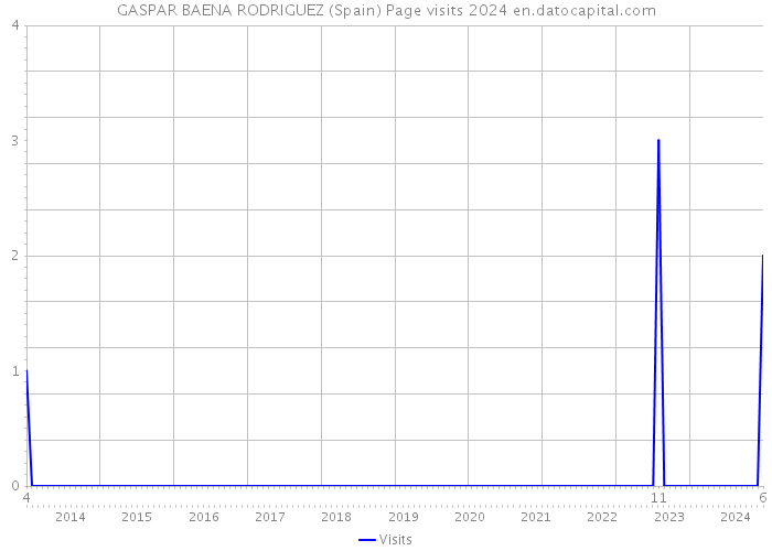GASPAR BAENA RODRIGUEZ (Spain) Page visits 2024 