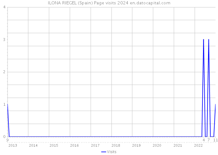 ILONA RIEGEL (Spain) Page visits 2024 