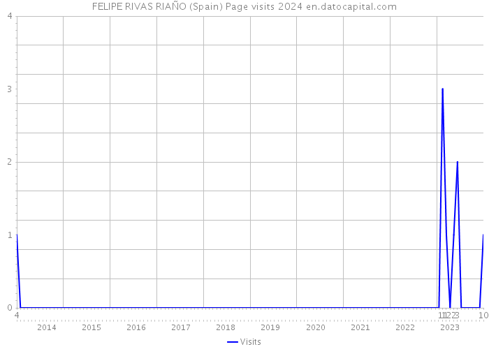 FELIPE RIVAS RIAÑO (Spain) Page visits 2024 