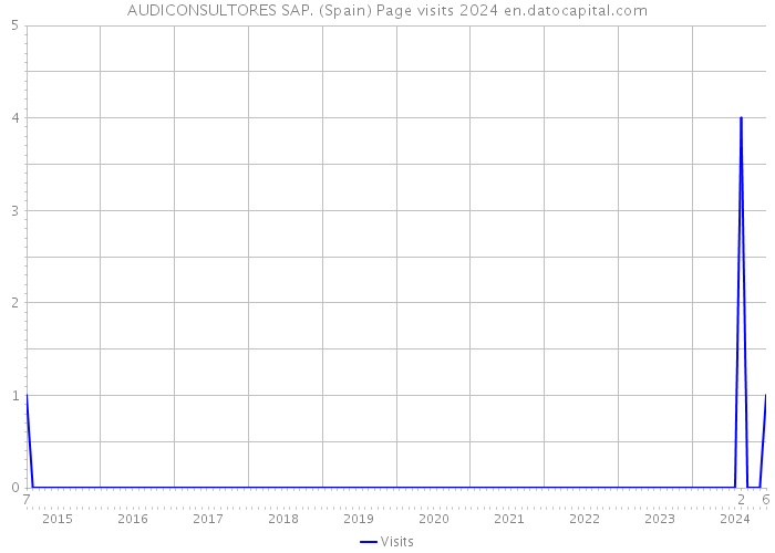 AUDICONSULTORES SAP. (Spain) Page visits 2024 