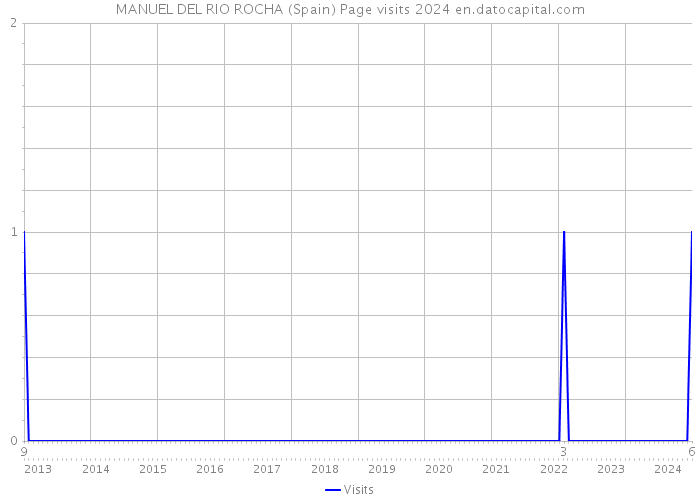 MANUEL DEL RIO ROCHA (Spain) Page visits 2024 