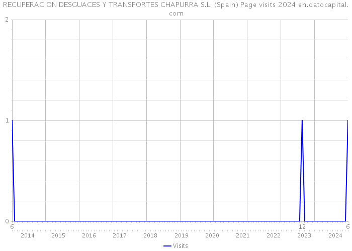 RECUPERACION DESGUACES Y TRANSPORTES CHAPURRA S.L. (Spain) Page visits 2024 