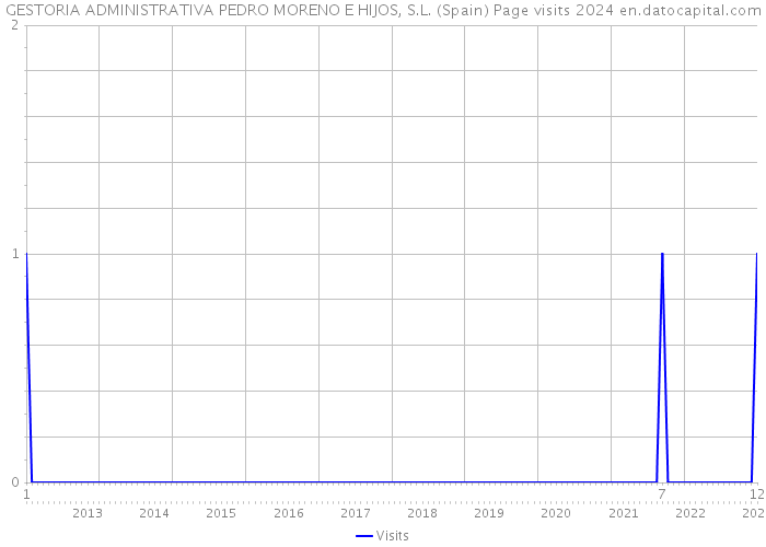 GESTORIA ADMINISTRATIVA PEDRO MORENO E HIJOS, S.L. (Spain) Page visits 2024 