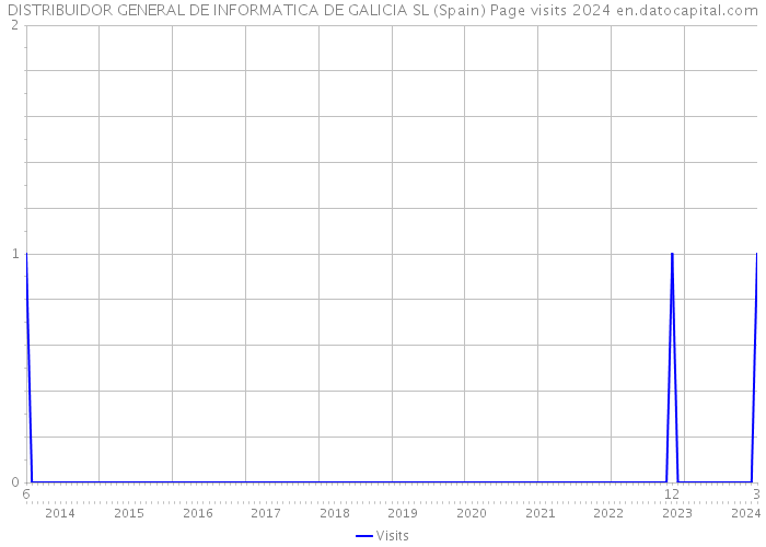 DISTRIBUIDOR GENERAL DE INFORMATICA DE GALICIA SL (Spain) Page visits 2024 