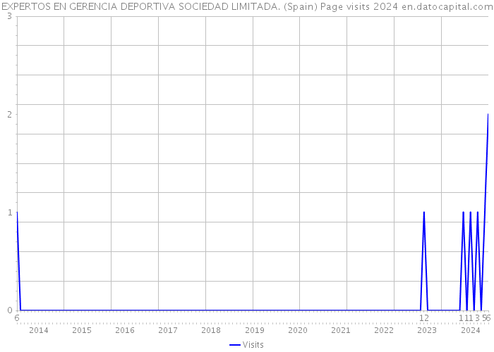 EXPERTOS EN GERENCIA DEPORTIVA SOCIEDAD LIMITADA. (Spain) Page visits 2024 