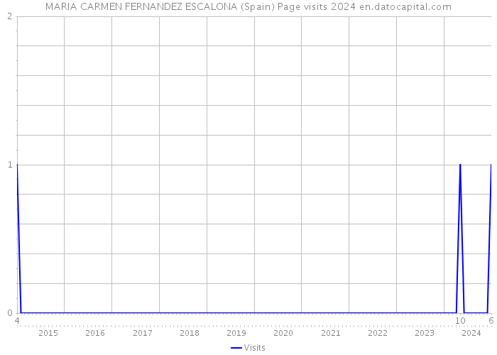 MARIA CARMEN FERNANDEZ ESCALONA (Spain) Page visits 2024 