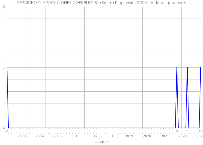 SERVICIOS Y APLICACIONES COBRELEC SL (Spain) Page visits 2024 