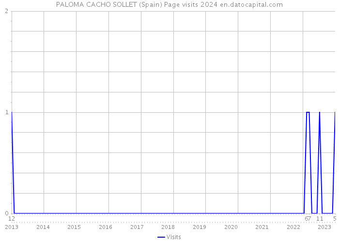 PALOMA CACHO SOLLET (Spain) Page visits 2024 