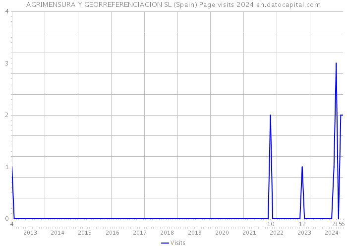 AGRIMENSURA Y GEORREFERENCIACION SL (Spain) Page visits 2024 