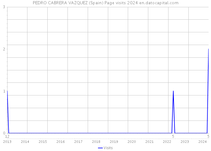 PEDRO CABRERA VAZQUEZ (Spain) Page visits 2024 