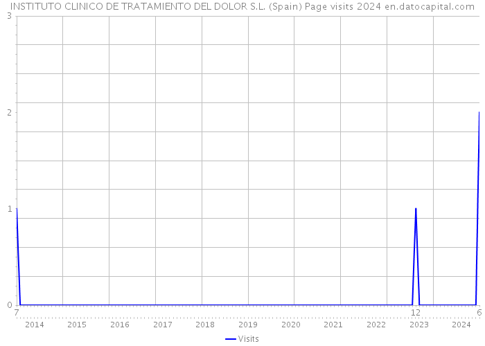 INSTITUTO CLINICO DE TRATAMIENTO DEL DOLOR S.L. (Spain) Page visits 2024 