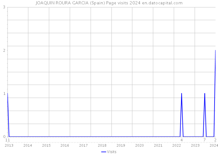 JOAQUIN ROURA GARCIA (Spain) Page visits 2024 