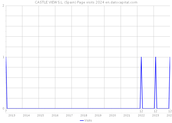 CASTLE VIEW S.L. (Spain) Page visits 2024 