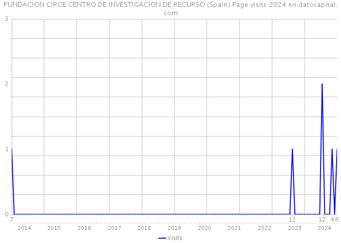 FUNDACION CIRCE CENTRO DE INVESTIGACION DE RECURSO (Spain) Page visits 2024 