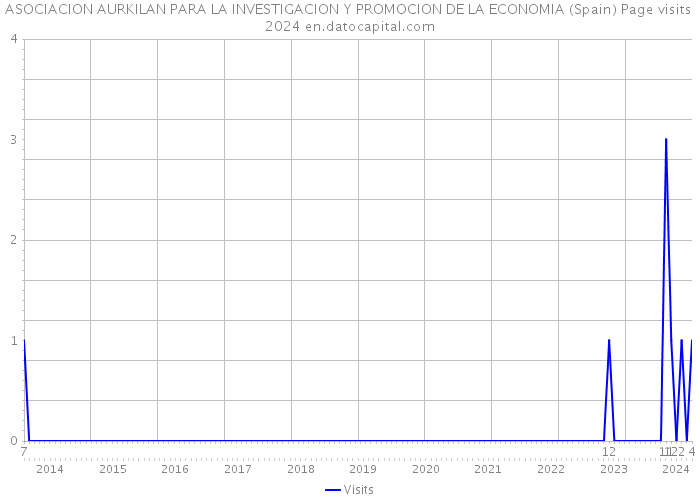 ASOCIACION AURKILAN PARA LA INVESTIGACION Y PROMOCION DE LA ECONOMIA (Spain) Page visits 2024 