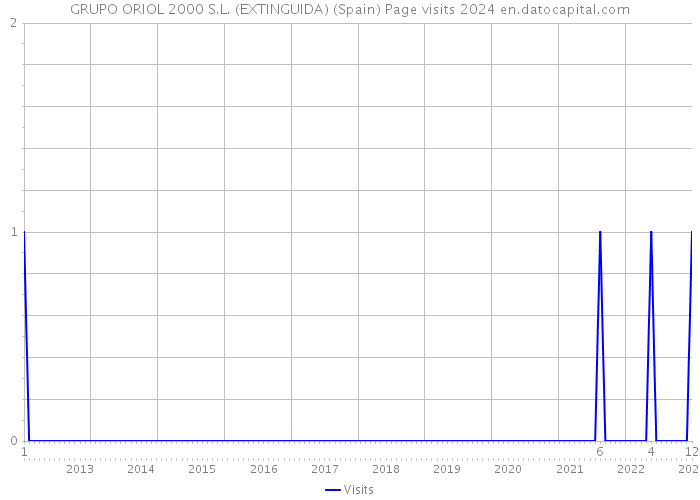 GRUPO ORIOL 2000 S.L. (EXTINGUIDA) (Spain) Page visits 2024 