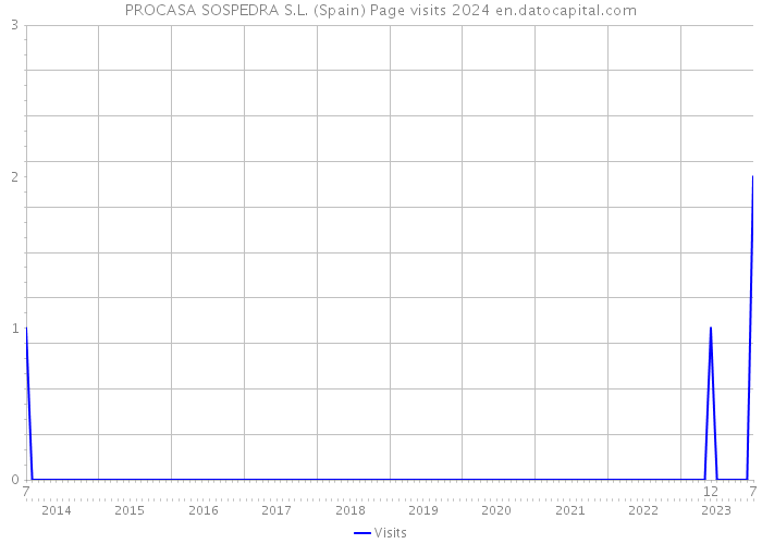 PROCASA SOSPEDRA S.L. (Spain) Page visits 2024 