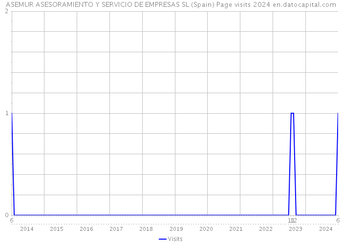 ASEMUR ASESORAMIENTO Y SERVICIO DE EMPRESAS SL (Spain) Page visits 2024 