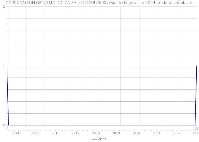 CORPORACION OFTALMOLOGICA SALUD OCULAR SL. (Spain) Page visits 2024 