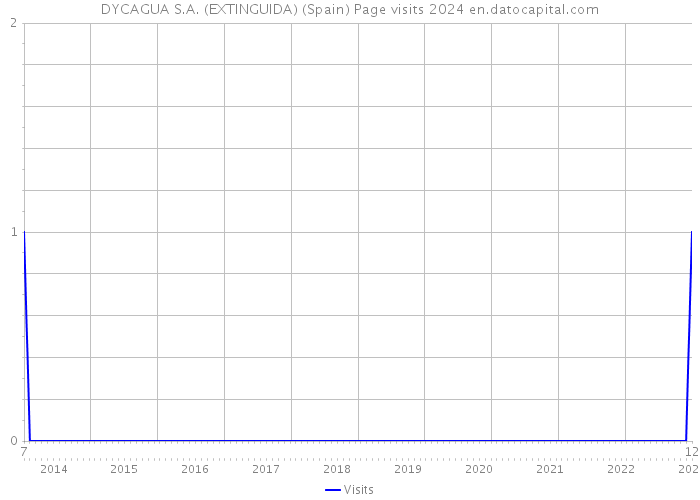 DYCAGUA S.A. (EXTINGUIDA) (Spain) Page visits 2024 