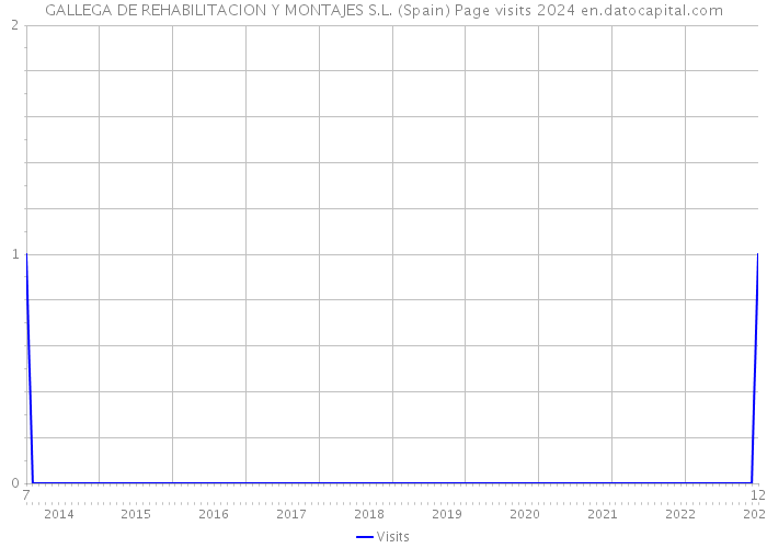 GALLEGA DE REHABILITACION Y MONTAJES S.L. (Spain) Page visits 2024 