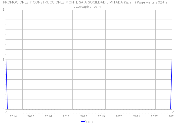 PROMOCIONES Y CONSTRUCCIONES MONTE SAJA SOCIEDAD LIMITADA (Spain) Page visits 2024 