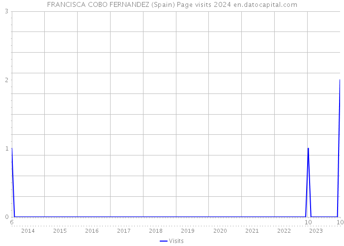 FRANCISCA COBO FERNANDEZ (Spain) Page visits 2024 