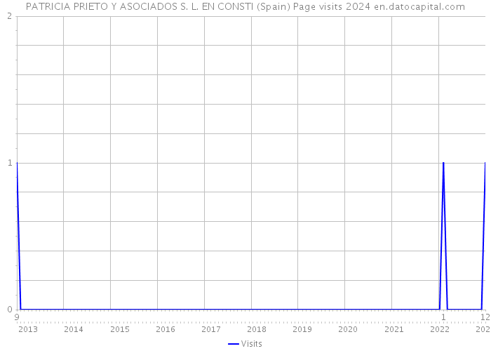 PATRICIA PRIETO Y ASOCIADOS S. L. EN CONSTI (Spain) Page visits 2024 