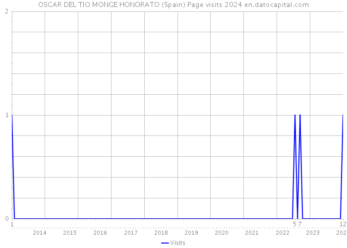 OSCAR DEL TIO MONGE HONORATO (Spain) Page visits 2024 
