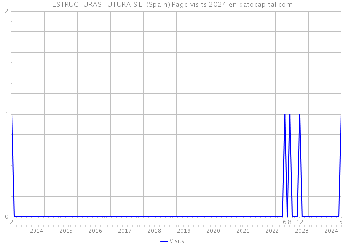 ESTRUCTURAS FUTURA S.L. (Spain) Page visits 2024 