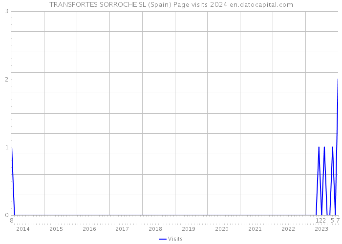 TRANSPORTES SORROCHE SL (Spain) Page visits 2024 