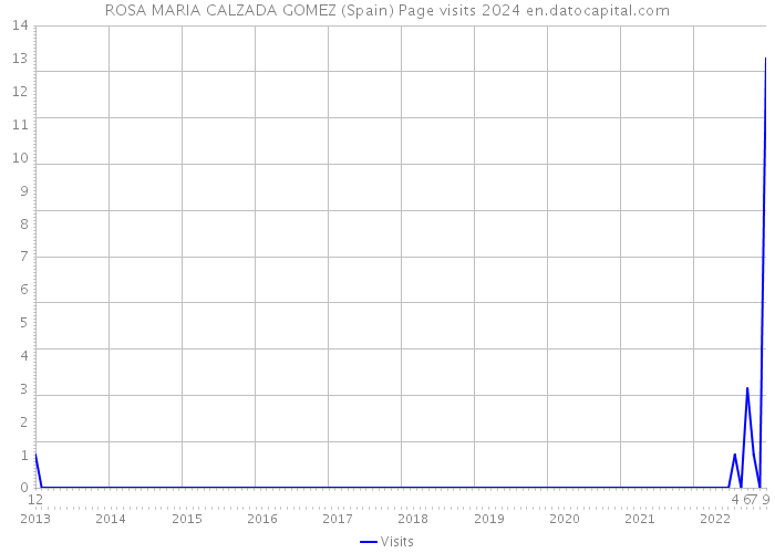 ROSA MARIA CALZADA GOMEZ (Spain) Page visits 2024 