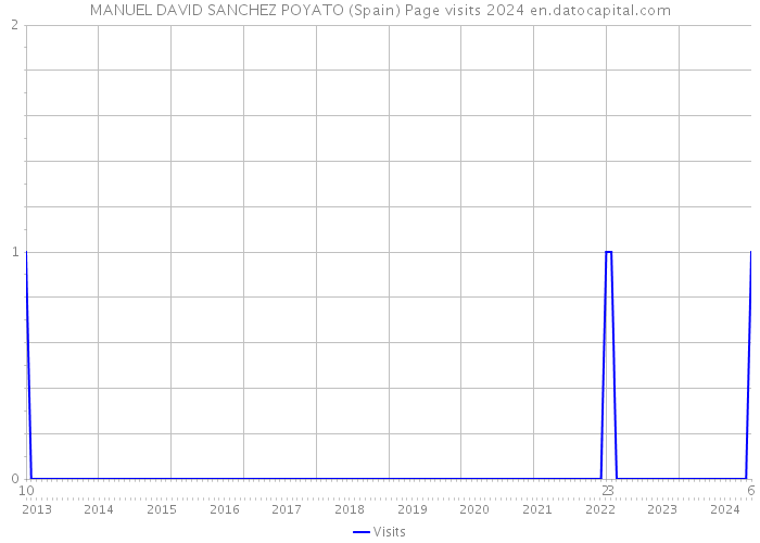 MANUEL DAVID SANCHEZ POYATO (Spain) Page visits 2024 