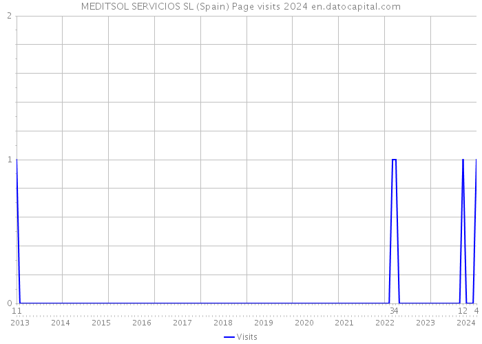 MEDITSOL SERVICIOS SL (Spain) Page visits 2024 