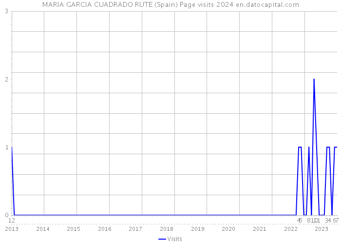 MARIA GARCIA CUADRADO RUTE (Spain) Page visits 2024 