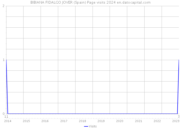 BIBIANA FIDALGO JOVER (Spain) Page visits 2024 