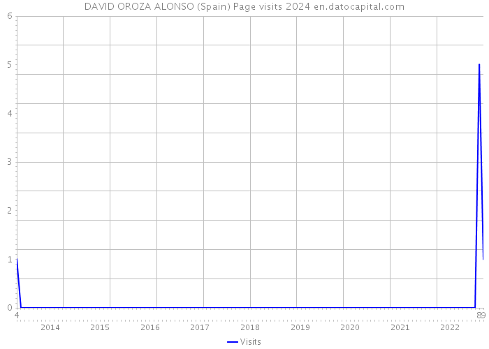 DAVID OROZA ALONSO (Spain) Page visits 2024 