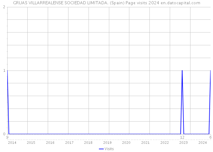 GRUAS VILLARREALENSE SOCIEDAD LIMITADA. (Spain) Page visits 2024 