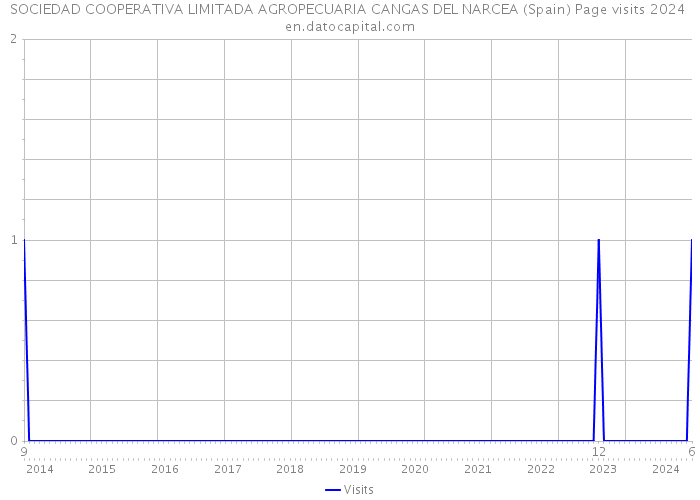 SOCIEDAD COOPERATIVA LIMITADA AGROPECUARIA CANGAS DEL NARCEA (Spain) Page visits 2024 