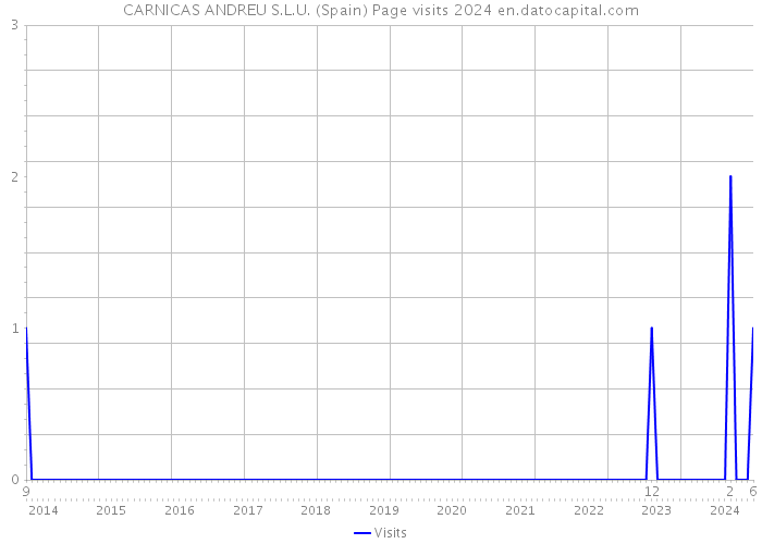 CARNICAS ANDREU S.L.U. (Spain) Page visits 2024 