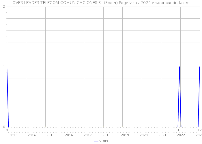 OVER LEADER TELECOM COMUNICACIONES SL (Spain) Page visits 2024 