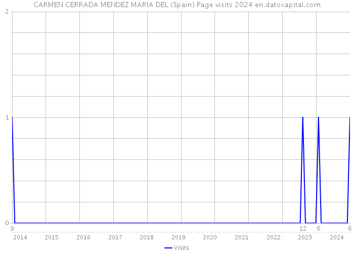 CARMEN CERRADA MENDEZ MARIA DEL (Spain) Page visits 2024 